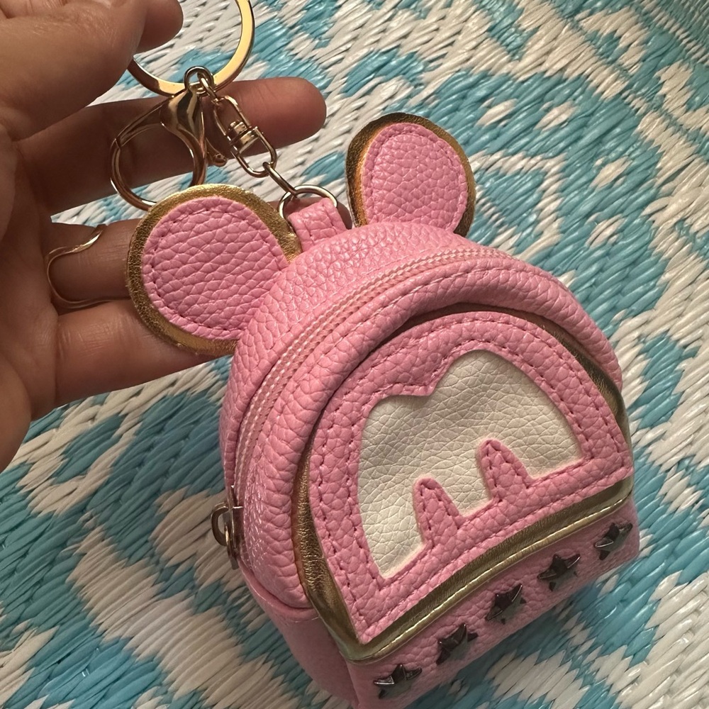 Pink and Gold Mini Backpack - Picture 3 of 5